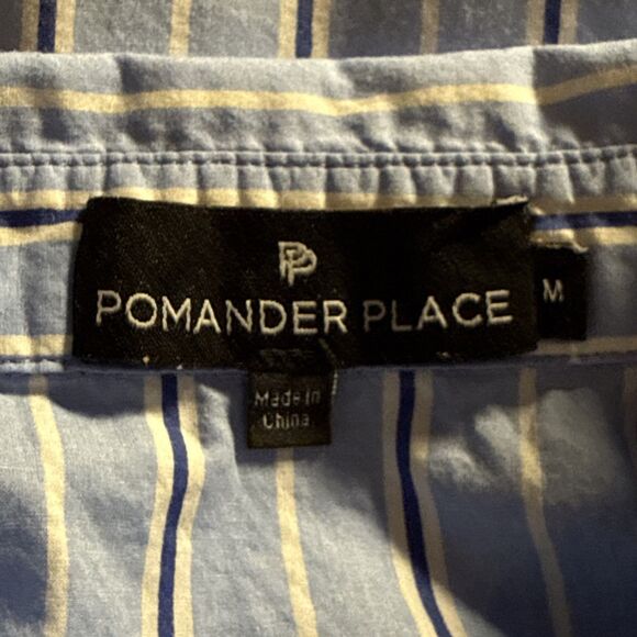 Tuckernuck Pomander Place Shades of Blue Cara shirt Dress Medium Tiered Preppy - Picture 13 of 14